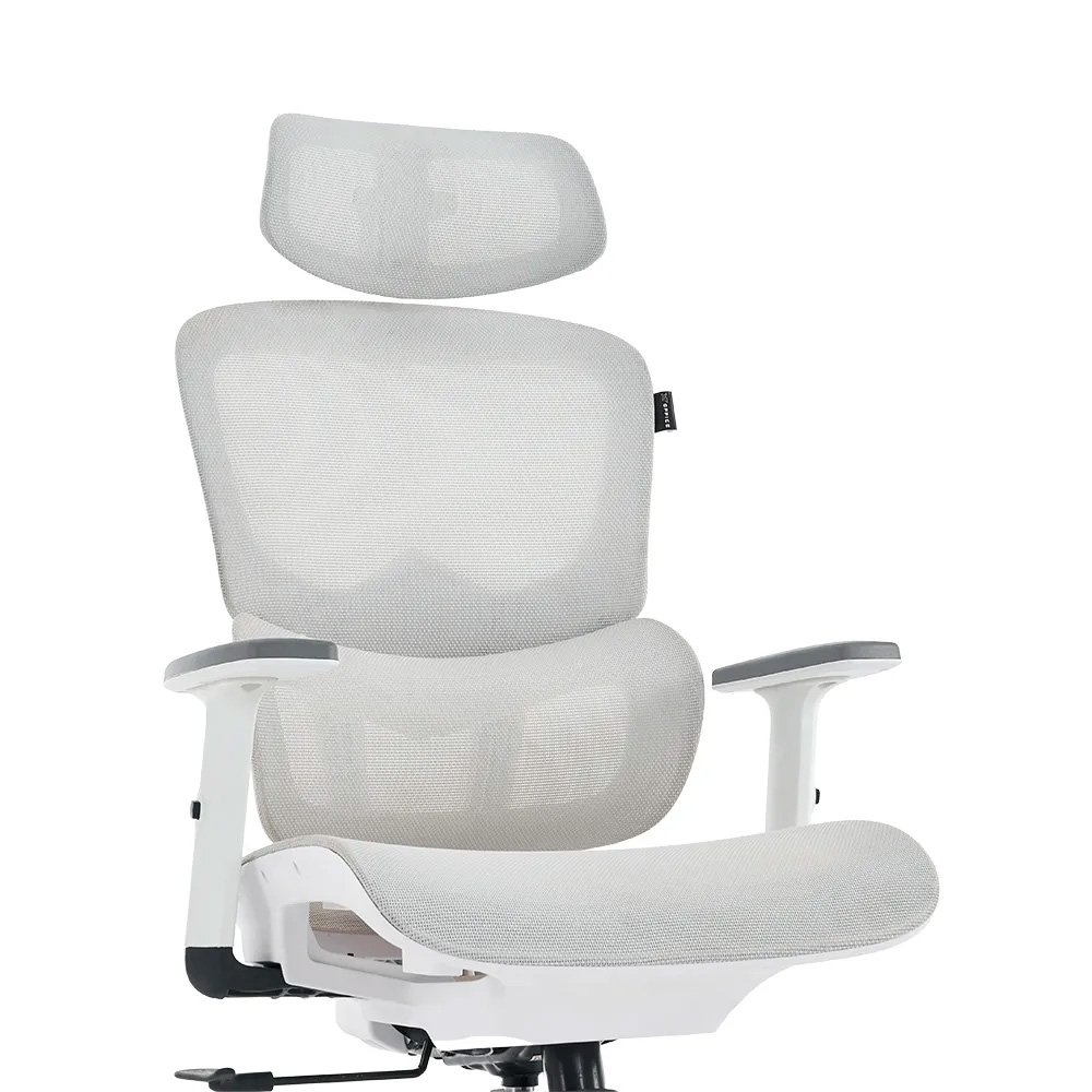 Cadeira Office XT Office X-Max, Até 120Kg, Reclinável, Braço 2D, Cilindro de Gás Classe 4, Tela Mesh, Branca e Cinza Claro - XTO-105 - view 20