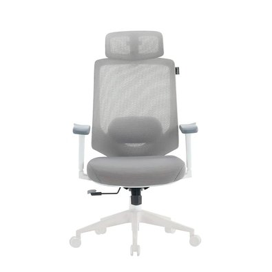 Cadeira Office XT Office X-Power, Até 130Kg, Reclinável, Braço 3D, Cilindro de Gás Classe 4, Tela Mesh, Branca e Cinza Claro - XTO-109