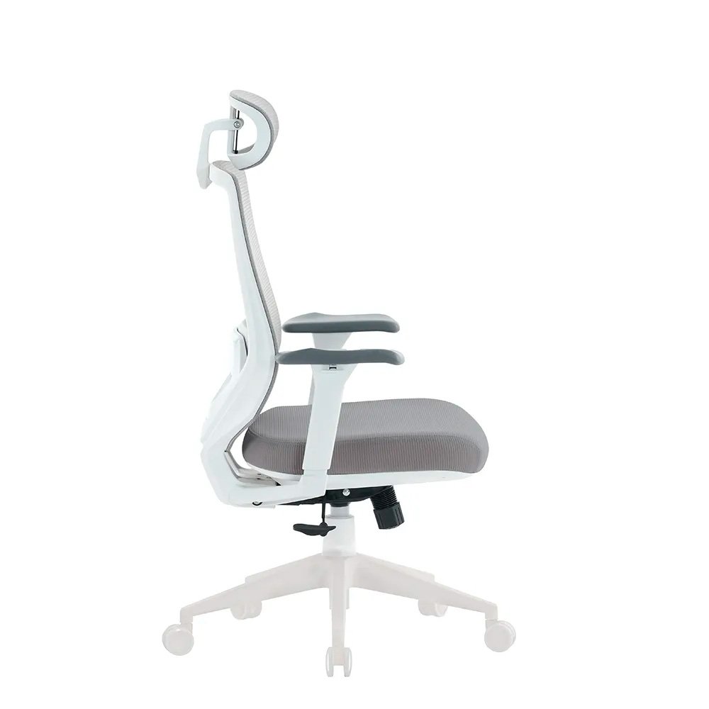 Cadeira Office XT Office X-Power, Até 130Kg, Reclinável, Braço 3D, Cilindro de Gás Classe 4, Tela Mesh, Branca e Cinza Claro - XTO-109 - view 8