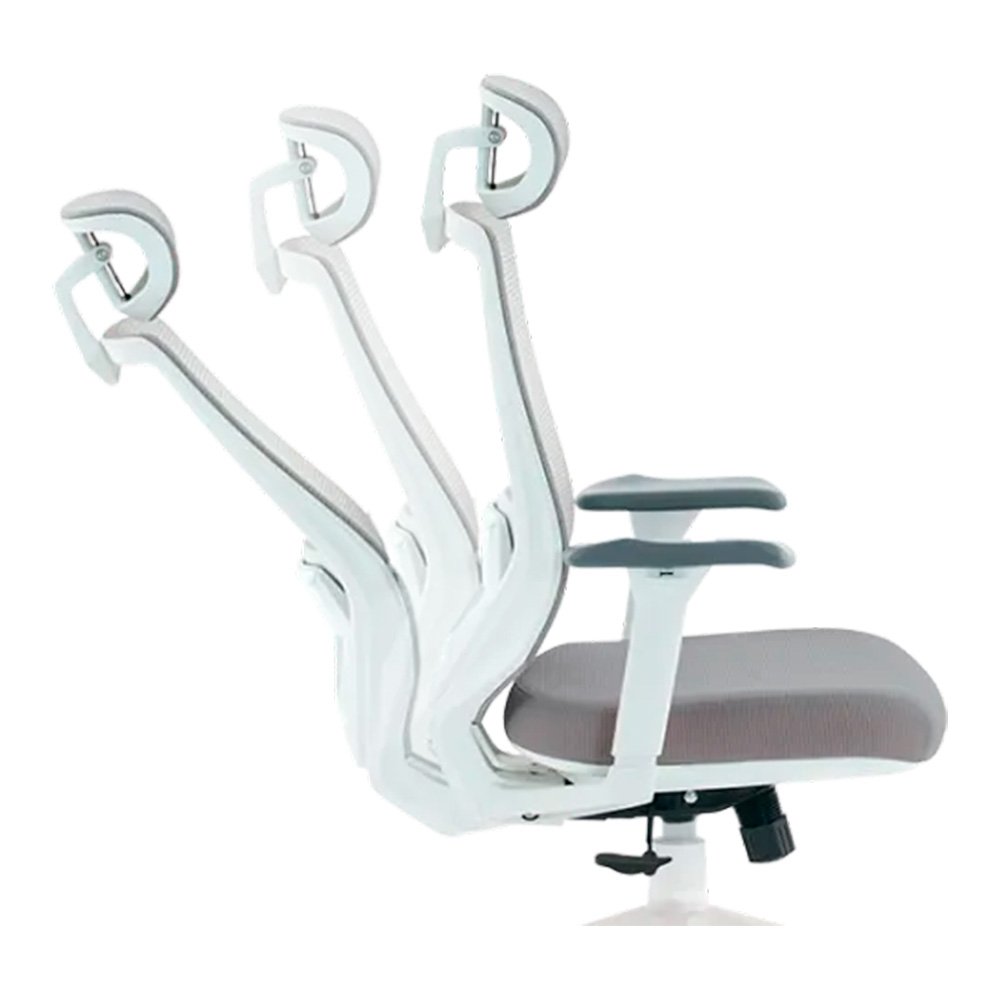 Cadeira Office XT Office X-Power, Até 130Kg, Reclinável, Braço 3D, Cilindro de Gás Classe 4, Tela Mesh, Branca e Cinza Claro - XTO-109 - view 9