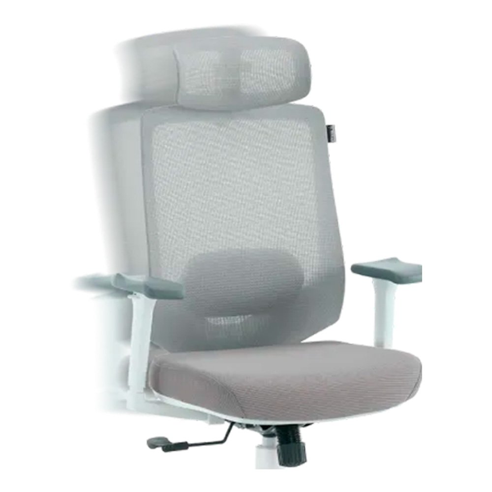 Cadeira Office XT Office X-Power, Até 130Kg, Reclinável, Braço 3D, Cilindro de Gás Classe 4, Tela Mesh, Branca e Cinza Claro - XTO-109 - view 10