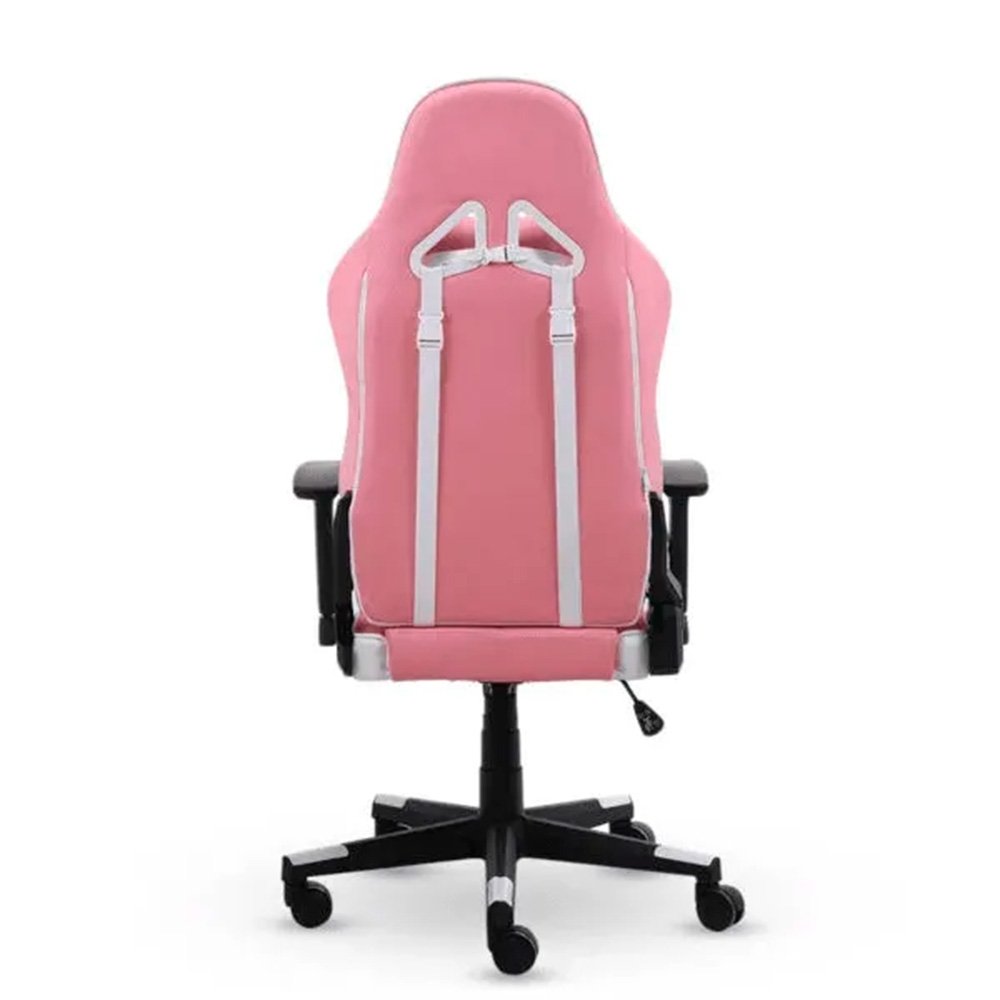 Imagem 5 de 9 do produto Cadeira Gamer XT Racer Viking Series, Até 120Kg, Reclinável, Com Almofadas, Cilindro de Gás Classe 4, Couro PU, Rosa e Branca - XTR-019