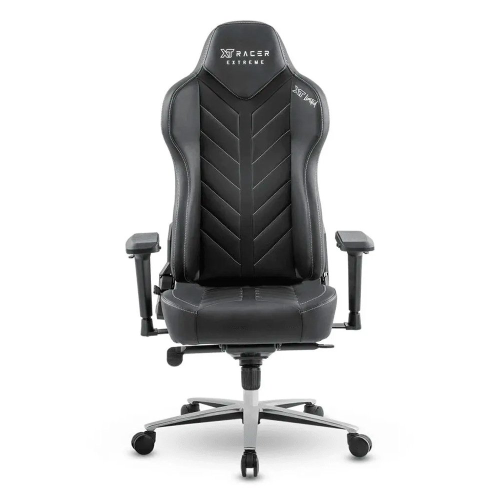 Cadeira Gamer XT Racer Extreme Series Limited, Até 120Kg, Com Almofadas, Cilindro de Gás Classe 4, Couro PU, Preta e Cinza - XTR-015
