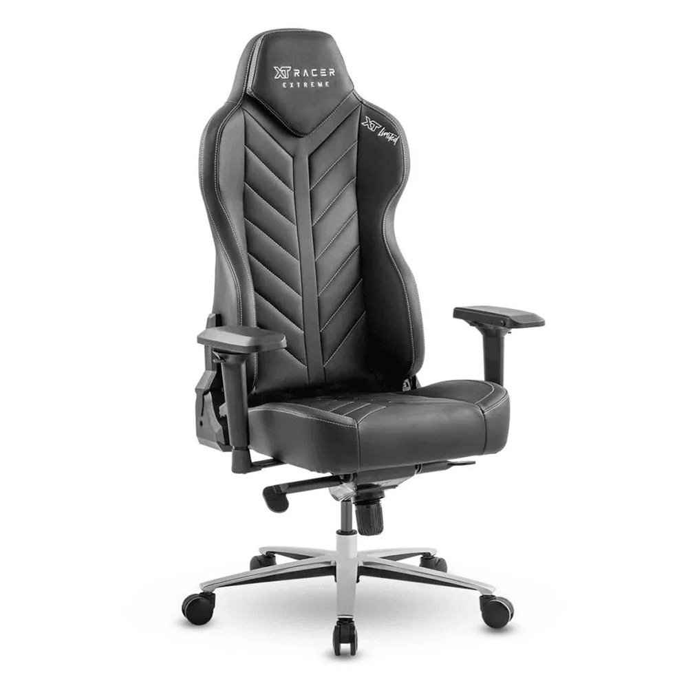 Cadeira Gamer XT Racer Extreme Series Limited, Até 120Kg, Com Almofadas, Cilindro de Gás Classe 4, Couro PU, Preta e Cinza - XTR-015 - view 2