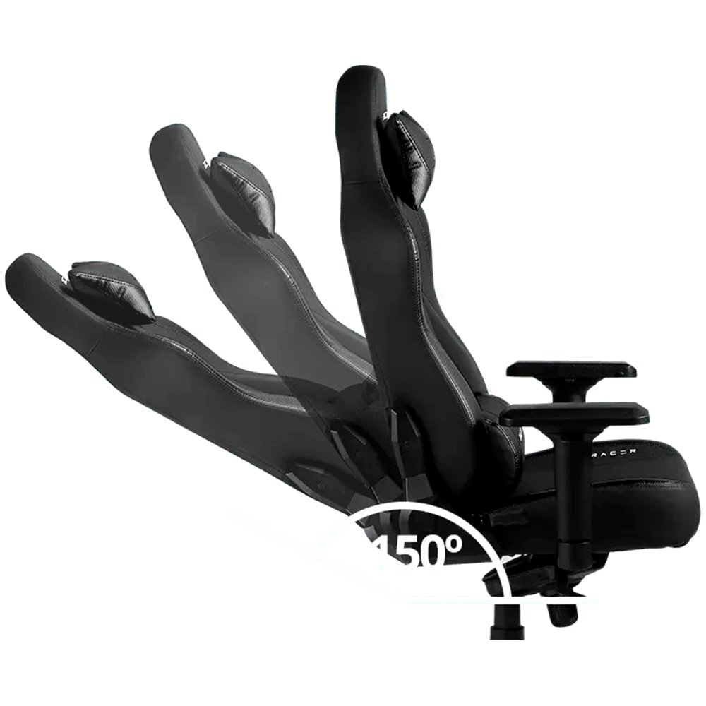 Cadeira Gamer XT Racer Fire Gun, Até 130Kg, Reclinável, Com Almofadas, Cilindro de Gás Classe 4, Couro PU, Preta - XTR-029 - view 14