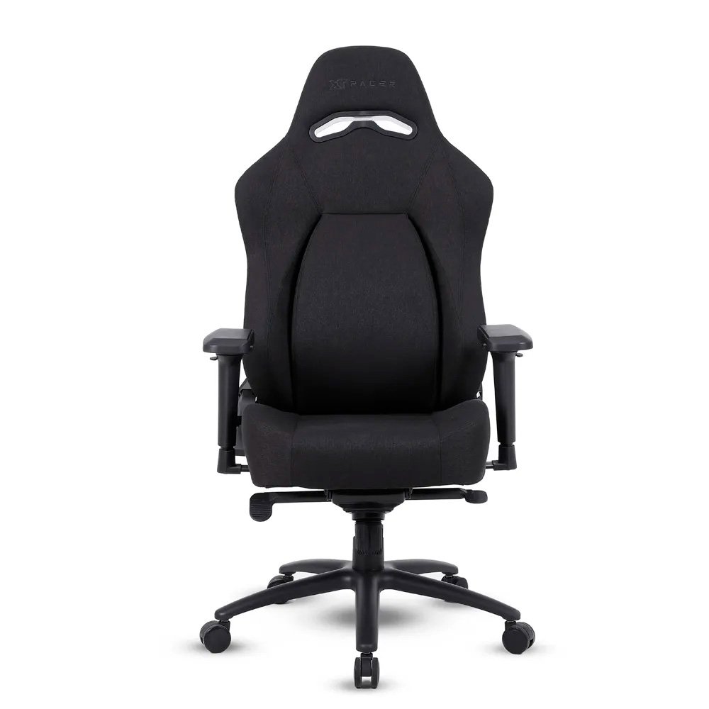 Imagem 4 de 15 do produto Cadeira Gamer XT Racer Fire Gun Style, Até 130Kg, Reclinável, Com Almofadas, Cilindro de Gás Classe 4, Tecido, Preta - XTR-072