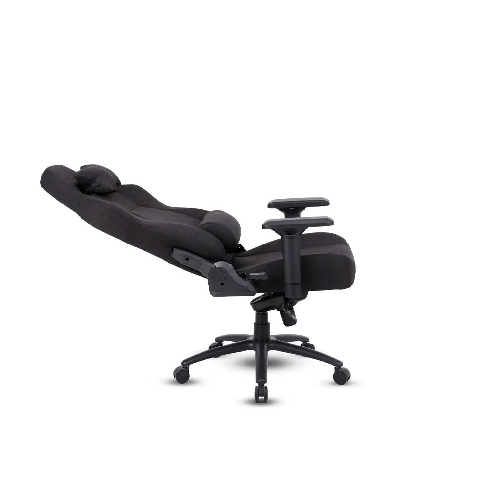 Imagem 5 de 15 do produto Cadeira Gamer XT Racer Fire Gun Style, Até 130Kg, Reclinável, Com Almofadas, Cilindro de Gás Classe 4, Tecido, Preta - XTR-072