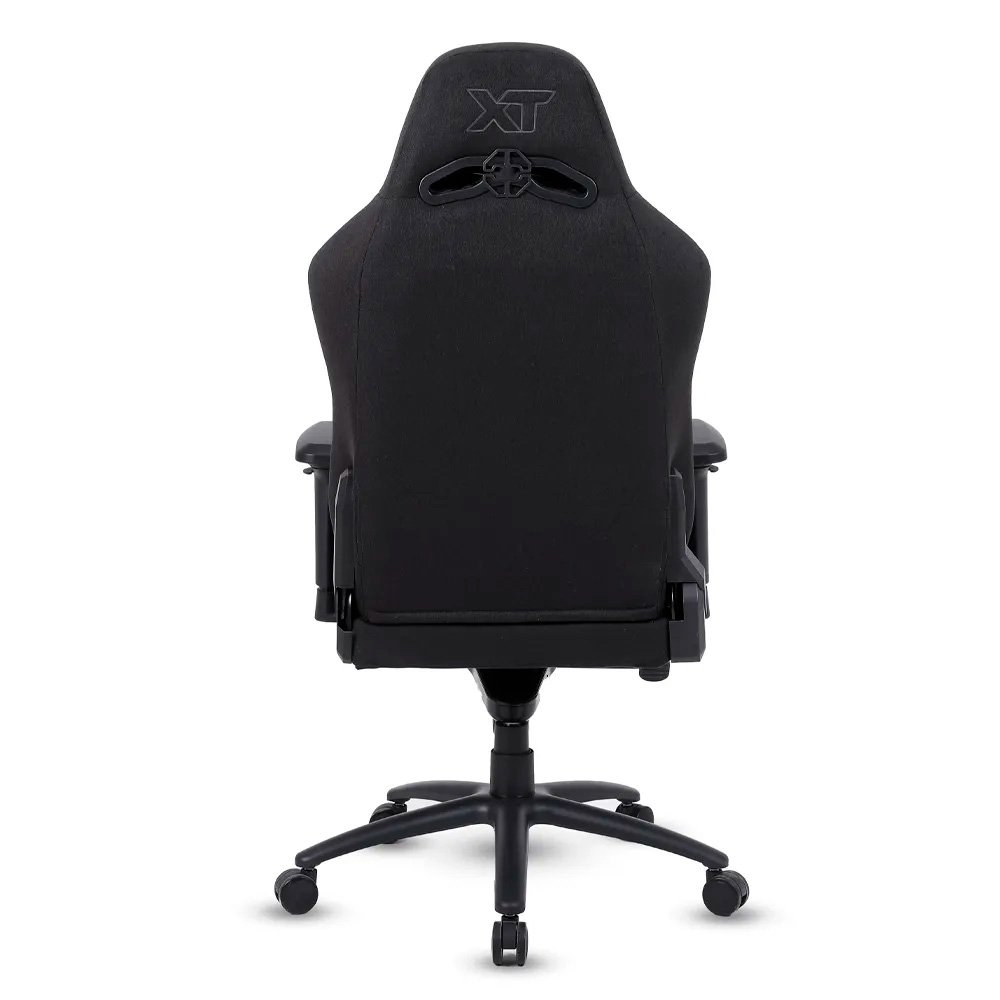 Imagem 6 de 15 do produto Cadeira Gamer XT Racer Fire Gun Style, Até 130Kg, Reclinável, Com Almofadas, Cilindro de Gás Classe 4, Tecido, Preta - XTR-072