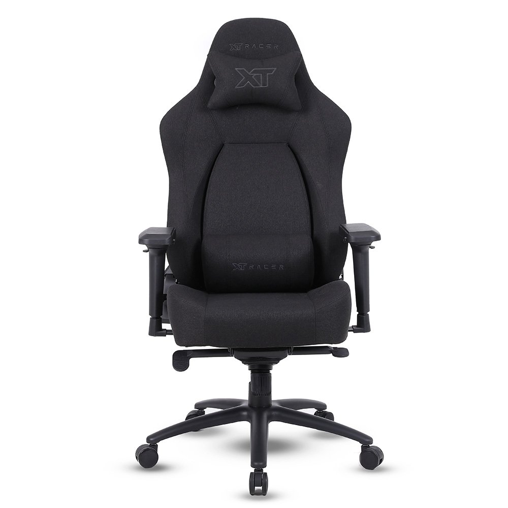 Cadeira Gamer XT Racer Fire Gun Style, Até 130Kg, Reclinável, Com Almofadas, Cilindro de Gás Classe 4, Tecido, Preta - XTR-072