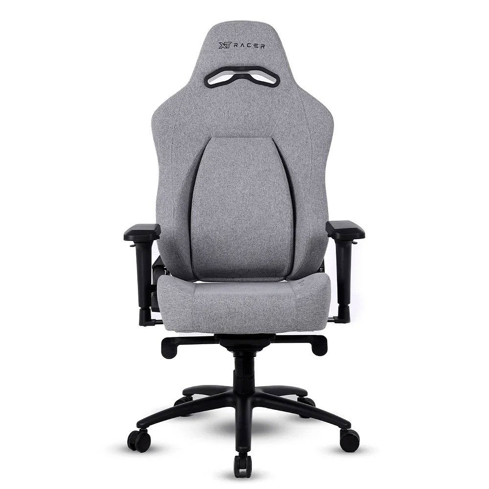 Cadeira Gamer XT Racer Fire Gun Style, Até 130Kg, Reclinável, Com Almofadas, Cilindro de Gás Classe 4, Tecido, Cinza - XTR-073