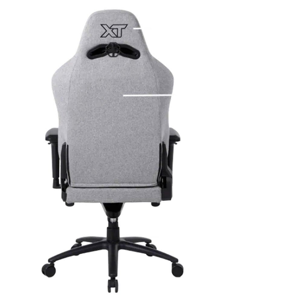 Imagem 13 de 15 do produto Cadeira Gamer XT Racer Fire Gun Style, Até 130Kg, Reclinável, Com Almofadas, Cilindro de Gás Classe 4, Tecido, Cinza - XTR-073