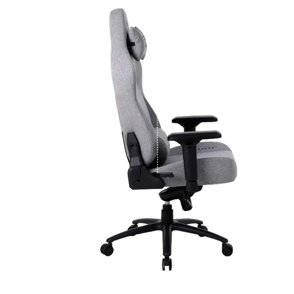 Imagem 15 de 15 do produto Cadeira Gamer XT Racer Fire Gun Style, Até 130Kg, Reclinável, Com Almofadas, Cilindro de Gás Classe 4, Tecido, Cinza - XTR-073