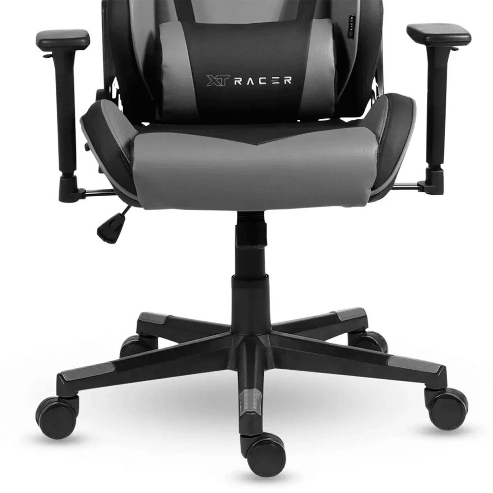 Cadeira Gamer XT Racer Taycan, Até 130Kg, Com Almofadas, Braço 3D, Cilindro de Gás Classe 4, Couro PU, Preta e Cinza - XTR-043 - view 11