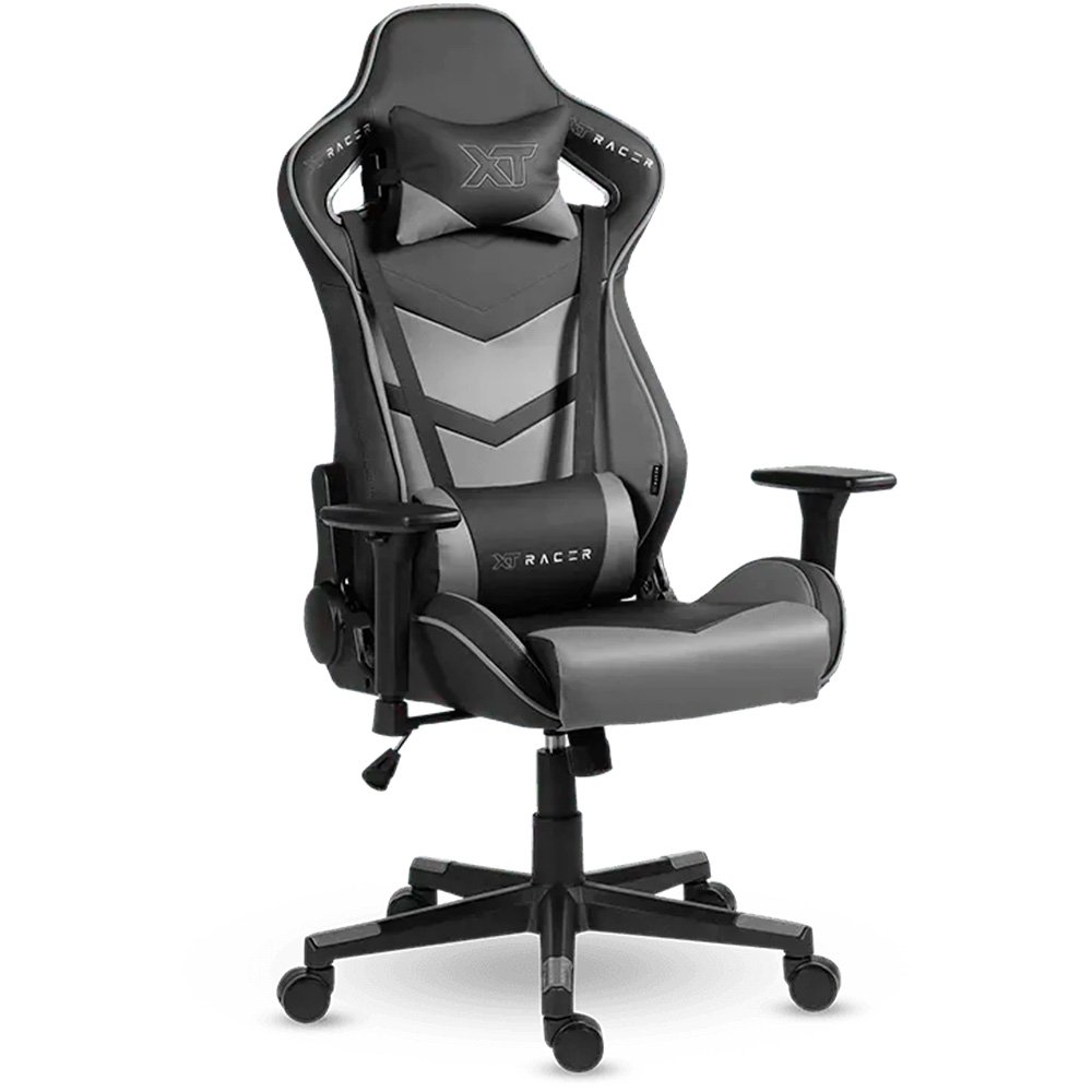 Cadeira Gamer XT Racer Taycan, Até 130Kg, Com Almofadas, Braço 3D, Cilindro de Gás Classe 4, Couro PU, Preta e Cinza - XTR-043 - view 13