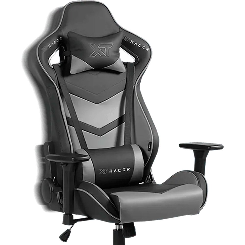 Cadeira Gamer XT Racer Taycan, Até 130Kg, Com Almofadas, Braço 3D, Cilindro de Gás Classe 4, Couro PU, Preta e Cinza - XTR-043 - view 14
