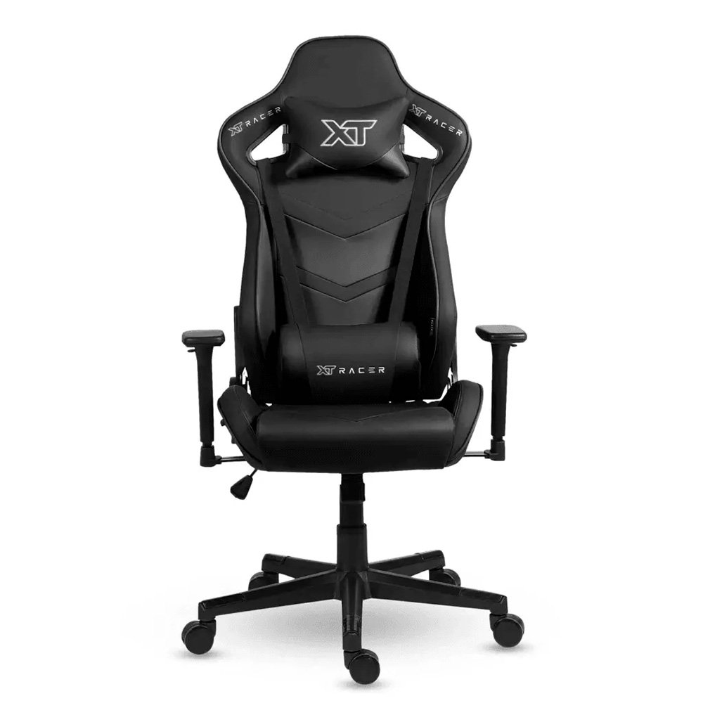 Cadeira Gamer XT Racer Taycan, Até 130Kg, Com Almofadas, Braço 3D, Cilindro de Gás Classe 4, Couro PU, Preta - XTR-046