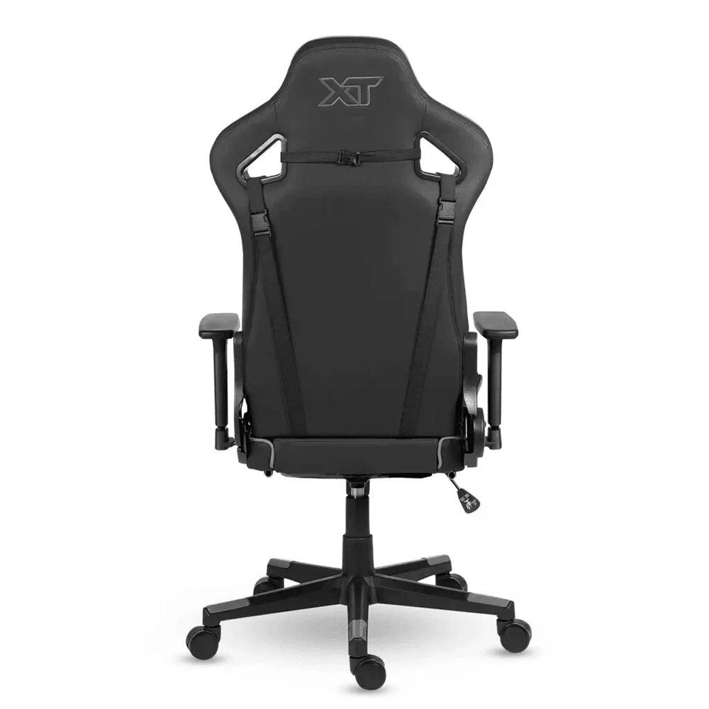 Imagem 5 de 17 do produto Cadeira Gamer XT Racer Taycan, Até 130Kg, Apoio de Pés, Retrátil, Braço 3D, Cilindro de Gás Classe 4, Couro PU, Preta e Cinza - XTR-048