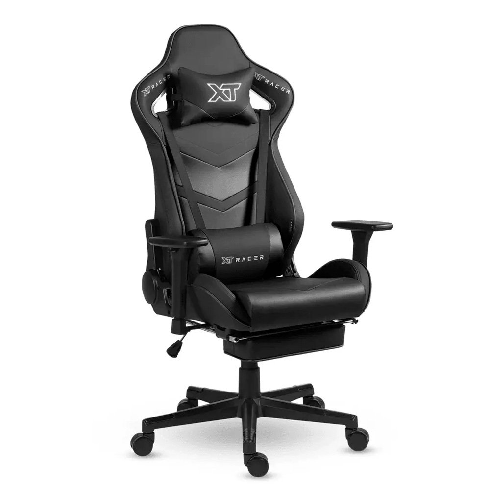 Cadeira Gamer XT Racer Taycan, Até 130Kg, Apoio de Pés, Retrátil, Braço 3D, Cilindro de Gás Classe 4, Couro PU, Preta - XTR-051 - view 2