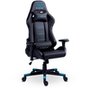 Cadeira Gamer XT Racer Attack, Até 120Kg, Reclinável, Com Almofadas, Cilindro de Gás Classe 4, Couro PU, Preta e Azul - XTR-053