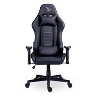 Cadeira Gamer XT Racer Attack, Até 120Kg, Reclinável, Com Almofadas, Cilindro de Gás Classe 4, Couro PU, Preta e Prata - XTR-055