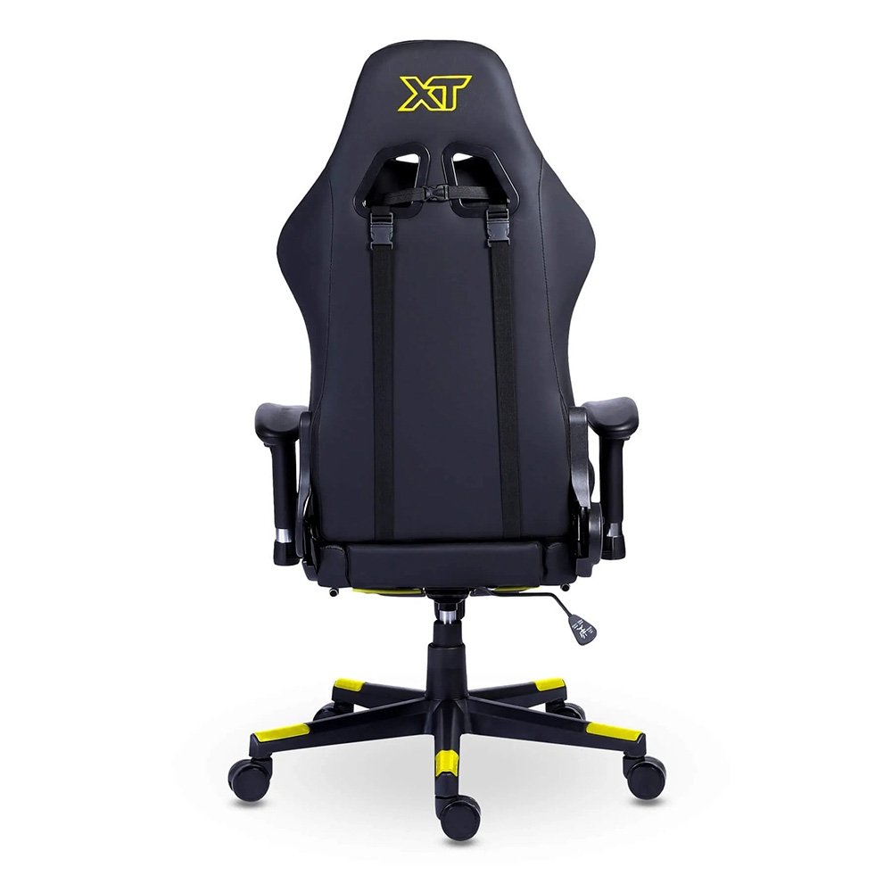 Cadeira Gamer XT Racer Attack, Até 120Kg, Reclinável, Apoio de Pés Retrátil, Cilindro de Gás Classe 4, Couro PU, Preta e Amarela - XTR-057 - view 15
