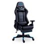 Cadeira Gamer XT Racer Attack, Até 120Kg, Reclinável, Apoio de Pés Retrátil, Cilindro de Gás Classe 4, Couro PU, Preta e Azul - XTR-058
