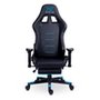 Cadeira Gamer XT Racer Attack, Até 120Kg, Reclinável, Apoio de Pés Retrátil, Cilindro de Gás Classe 4, Couro PU, Preta e Azul - XTR-058
