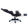 Cadeira Gamer XT Racer Attack, Até 120Kg, Reclinável, Apoio de Pés Retrátil, Cilindro de Gás Classe 4, Couro PU, Preta e Azul - XTR-058