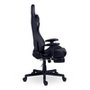 Cadeira Gamer XT Racer Attack, Até 120Kg, Reclinável, Apoio de Pés Retrátil, Cilindro de Gás Classe 4, Couro PU, Preta e Prata - XTR-060
