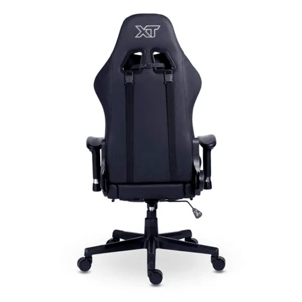 Cadeira Gamer XT Racer Attack, Até 120Kg, Reclinável, Apoio de Pés Retrátil, Cilindro de Gás Classe 4, Couro PU, Preta e Prata - XTR-060 Cadeira Gamer XT Racer Attack, Até 120Kg, Reclinável, Apoio de Pés Retrátil, Cilindro de Gás Classe 4, Couro PU, Preta e Prata - XTR-060