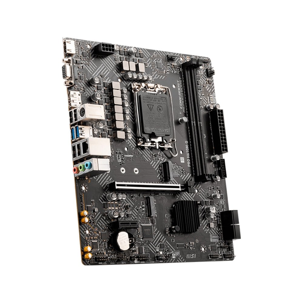 Imagem 4 de 5 do produto Placa-Mãe MSI PRO H610M-G, Intel LGA1700, Micro-ATX, DDR5 - PRO H610M-G DDR5