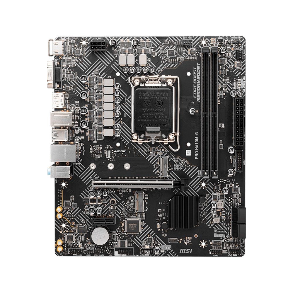 Placa-Mãe MSI PRO H610M-G, Intel LGA1700, Micro-ATX, DDR5 - PRO H610M-G DDR5 4
