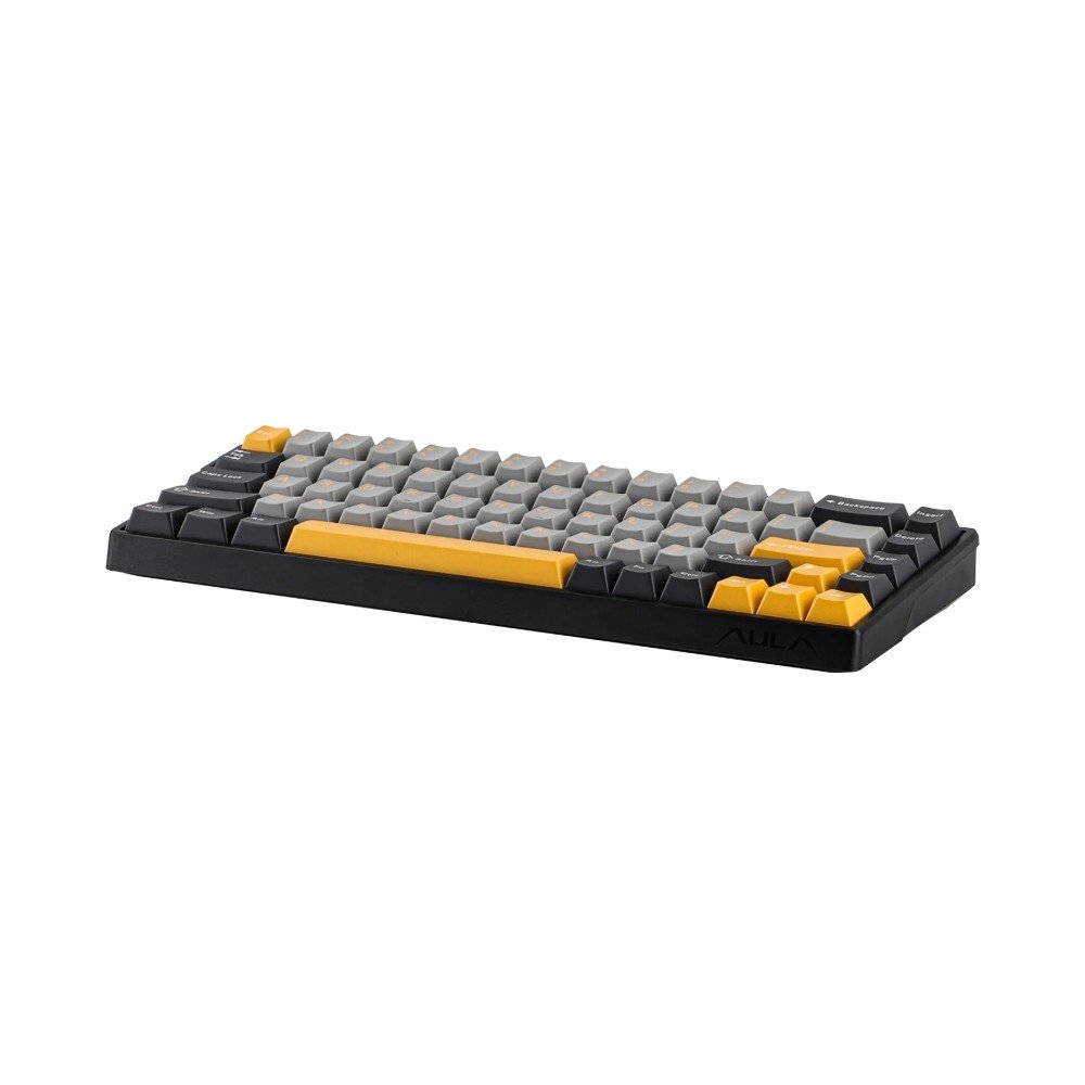 Teclado Magnético Gamer AULA WIN68 HE, Switches Magnéticos, RGB, 8000Hz Polling Rate, Cinza Escuro - AULA-WIN68HE-Mag-BK-Greywood