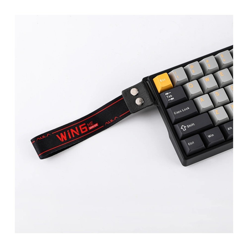 Imagem 8 de 8 do produto Teclado Magnético Gamer AULA WIN68 HE, Switches Magnéticos, RGB, 8000Hz Polling Rate, Cinza Escuro - AULA-WIN68HE-Mag-BK-Greywood