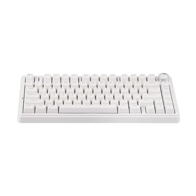 Teclado Mecânico Gamer AULA F75, RGB, Switch Red, Keycaps PBT, Hotswap, Branco - AULA-F75-Wired-WH-R