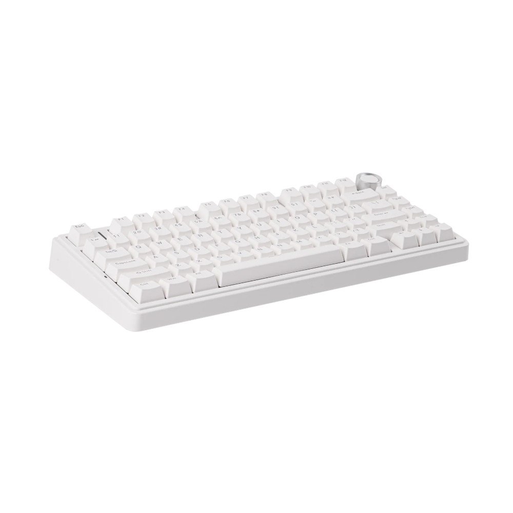 Teclado Mecânico Gamer AULA F75, RGB, Switch Red, Keycaps PBT, Hotswap, Branco - AULA-F75-Wired-WH-R Teclado Mecânico Gamer AULA F75, RGB, Switch Red, Keycaps PBT, Hotswap, Branco - AULA-F75-Wired-WH-R