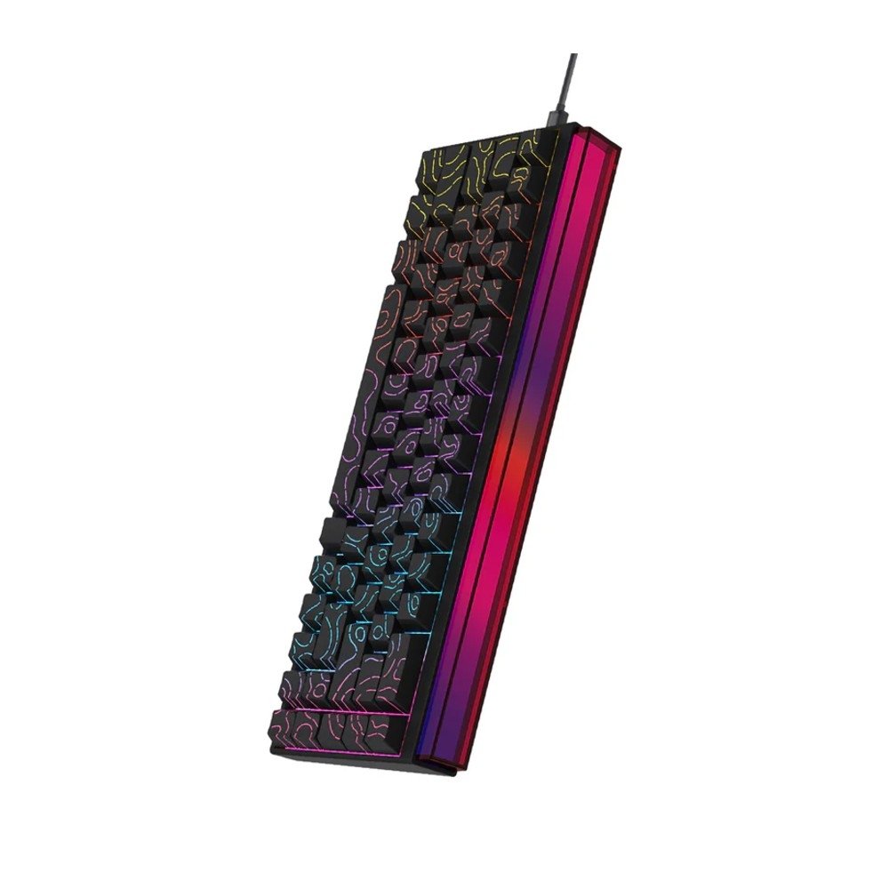 Imagem 5 de 5 do produto Teclado Mecânico Gamer AJAZZ NK68, RGB, Switch Red, Keycaps PBT, Hotswap, Preto - AJAZZ-NK68-W1-SP-CT-WH-R