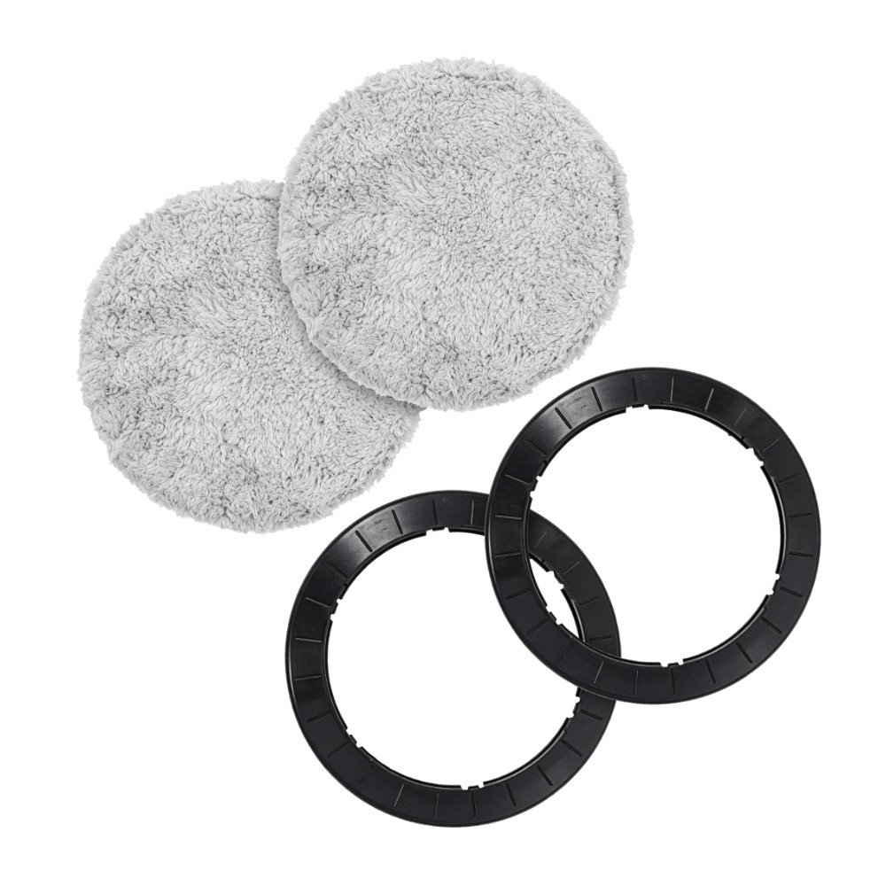 Kit reposição com 2 Anéis de suporte + 1 par de pano de limpeza MOP para Robô Limpa Vidro KABUM! smart Aero Pro - KSHPR275