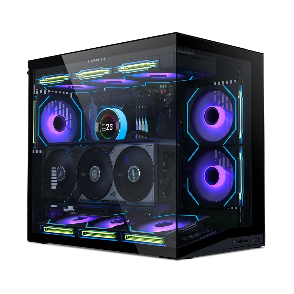 Gabinete Gamer Lian Li O11 Dynamic Mini V2, Midi Tower, Lateral em Vidro, Preto - O11DMIV2X