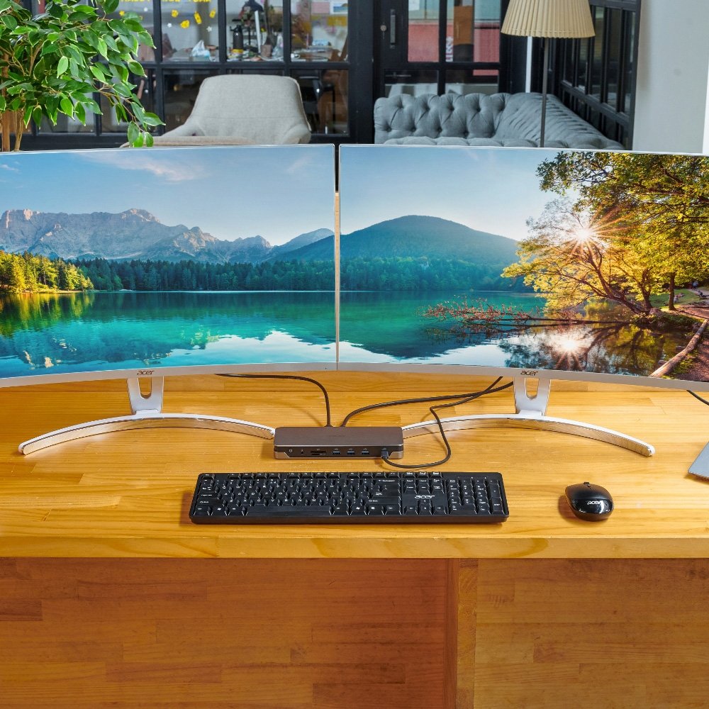 Dock Station Acer USB-C 4K 85W Prata - ADK233