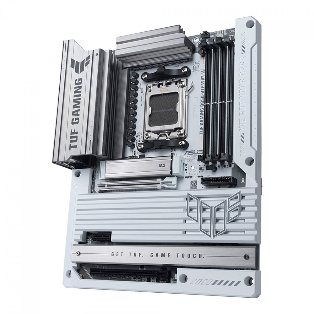 Placa-Mãe ASUS TUF GAMING B850-BTF WIFI W, AMD AM5, ATX, DDR5, Wi-fi 7, Branco - 90MB1KW0-M0EAY0 - view 4