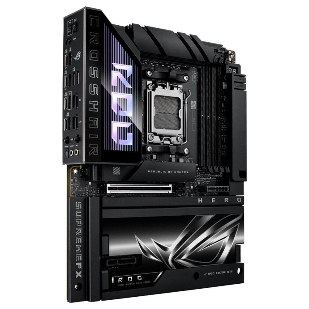 Imagem 3 de 12 do produto Placa Mãe ASUS ROG CROSSHAIR X870E HERO BTF, AMD AM5, ATX, DDR5, RGB, Wi-fi 7, Preto - 90MB1MX0-M0EAY0