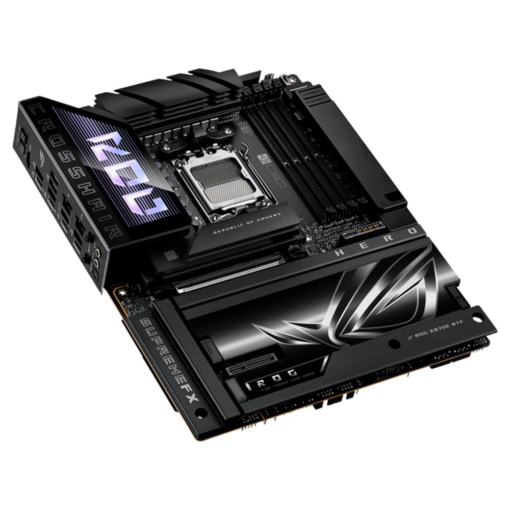 Imagem 4 de 12 do produto Placa Mãe ASUS ROG CROSSHAIR X870E HERO BTF, AMD AM5, ATX, DDR5, RGB, Wi-fi 7, Preto - 90MB1MX0-M0EAY0