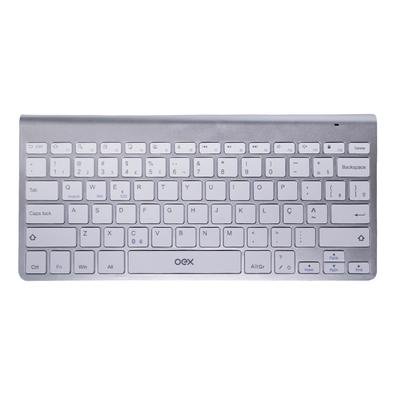Teclado Oex Bluetooth Elite Prata ABNT - TC501