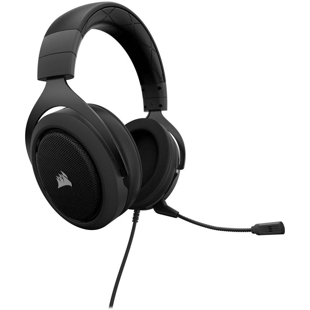 Imagem 2 de 3 do produto Headset Gamer Corsair HS50 P2, Stereo 2.0 , Drivers 50mm, Preto - CA-9011170-NA
