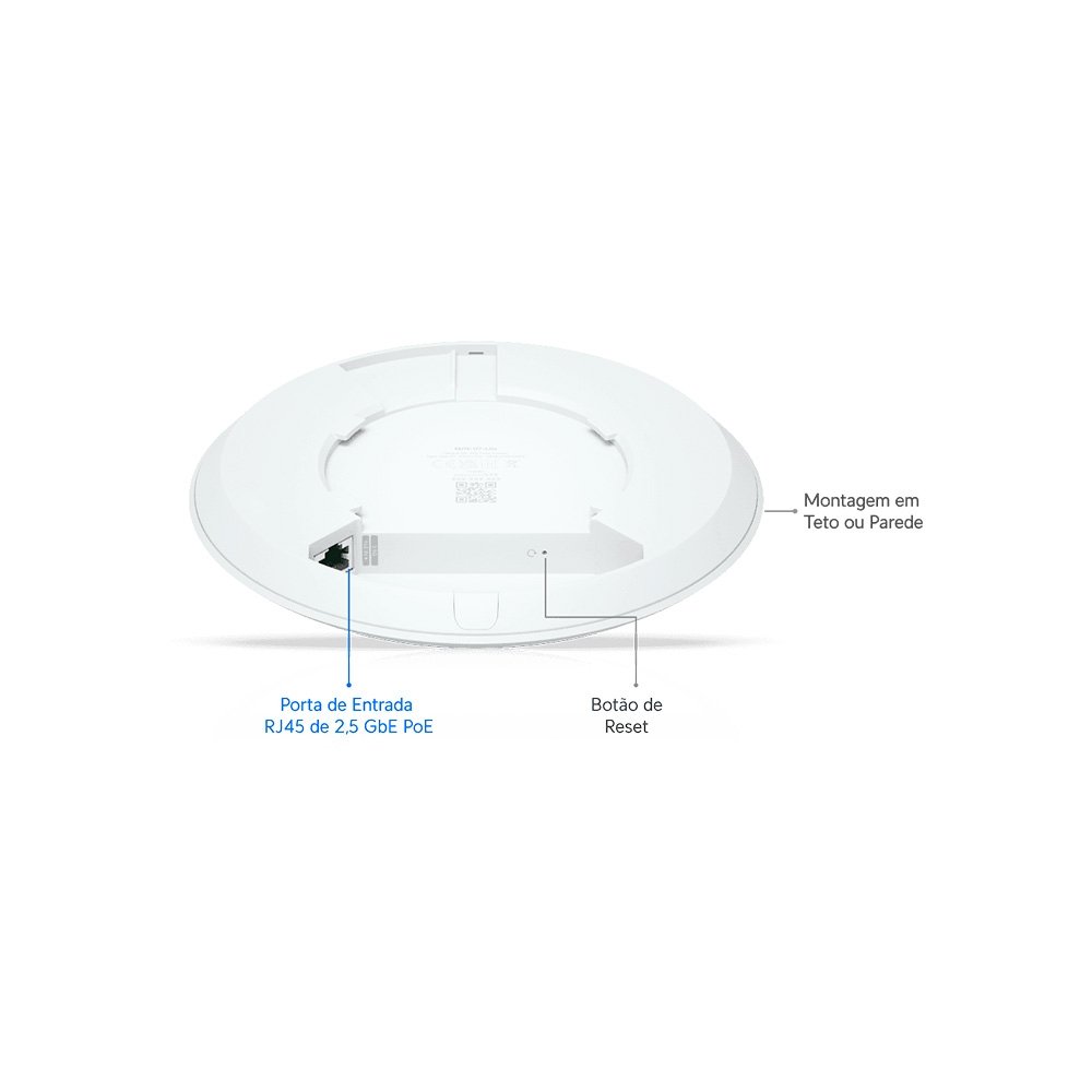 Access Point Ubiquiti UniFi U7-Lite, Wi-Fi 7, Porta 2.5GbE, Sem Fonte - U7-LITE - view 11