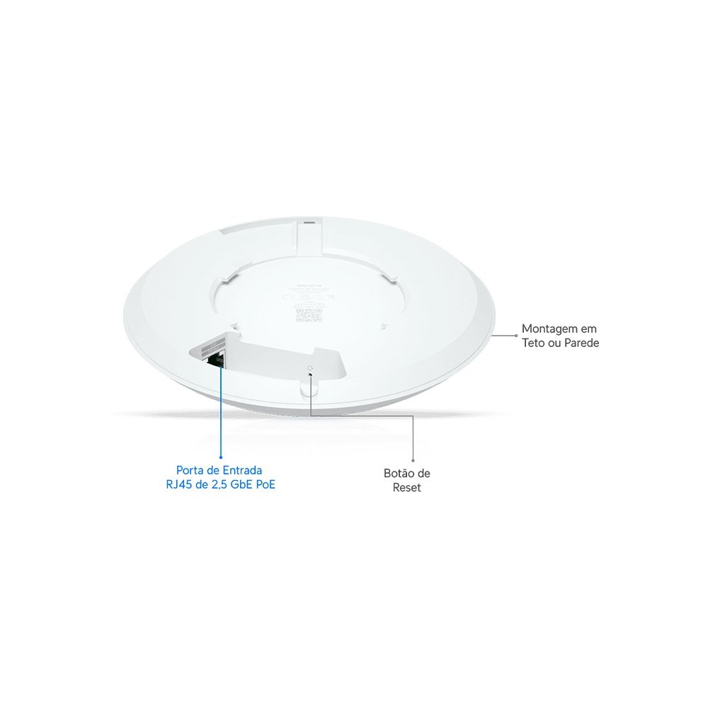 Access Point Ubiquiti Unifi U7-LR, Wi-Fi 7, Porta 2.5GbE, Sem Fonte ? U7-LR - view 10