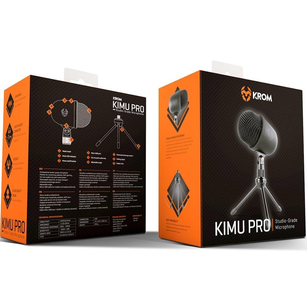 Imagem 10 de 10 do produto Microfone Streamer Nox Krom Kimu Pro USB - NXKROMKIMUPRO