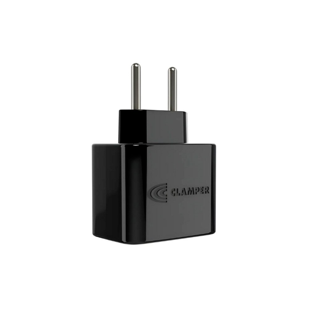 Protetor Contra Surtos Elétricos (DPS), 127/220V, 20 Amperes, 1 Tomada, 2 pinos, iCLAMPER Pocket LCF, 2P 20A, Preto - 28513