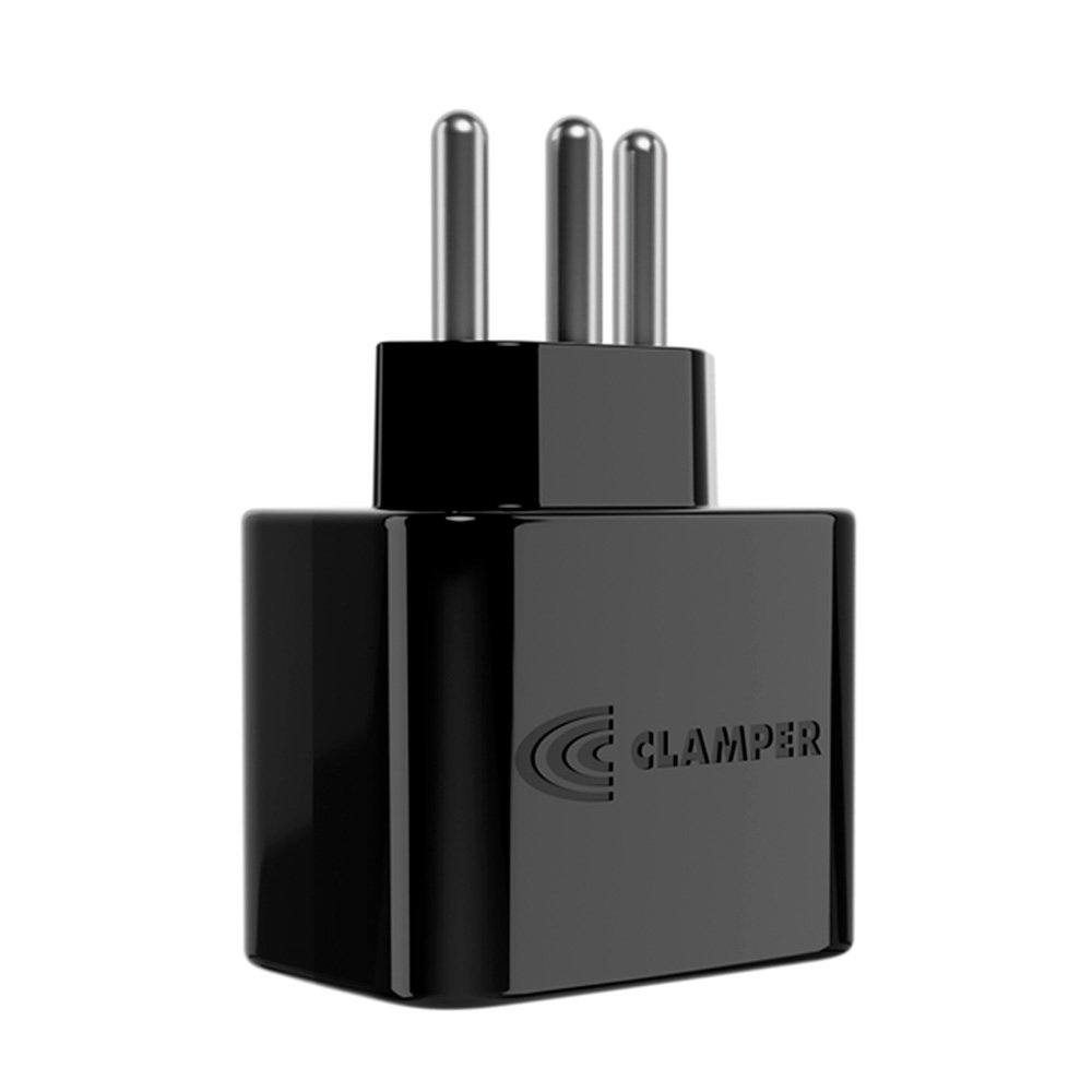 Protetor Contra Surtos Elétricos (DPS), 127/220V, 20 Amperes, 1 Tomada, 3 pinos, iCLAMPER Pocket LCF, 3P 20A, Preto - 28503